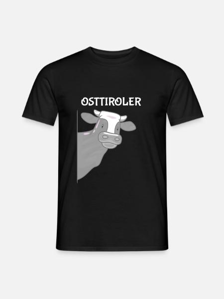 Osttiroler Grauvieh Kuh Rind Landwirt Geschenk - Männer T-Shirt - Schwarz