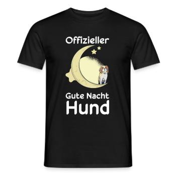 Schlaf Hund Hunde Nachthemd Geschenkidee - Männer T-Shirt - Schwarz - Vorne - AI Model Male 178 light (178cm)