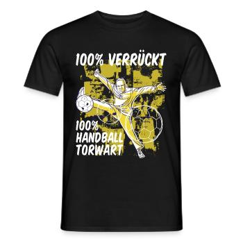 Handball Torwart Sprüche Sport Geschenk - Männer T-Shirt - Schwarz - Vorne - AI Model Male 178 light (178cm)