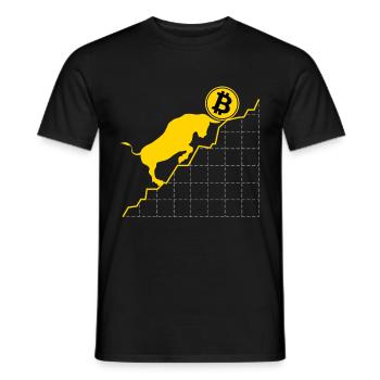 Krypto Für Bitcoin-Trader Blockchain Bitcoin - Männer T-Shirt - Schwarz - Vorne - AI Model Male 178 light (178cm)