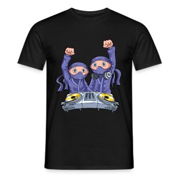 Dj Pour Disc Jockey Table de mixage Techno Rave - T-shirt homme - noir - Devant - AI Model Male 178 light (178cm)