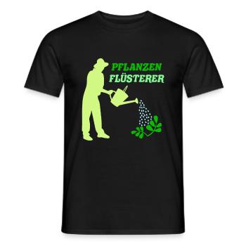 Pflanzenflüsterer Gartenarbeit Hobbygärtner Garten - Männer T-Shirt - Schwarz - Vorne - AI Model Male 178 light (178cm)