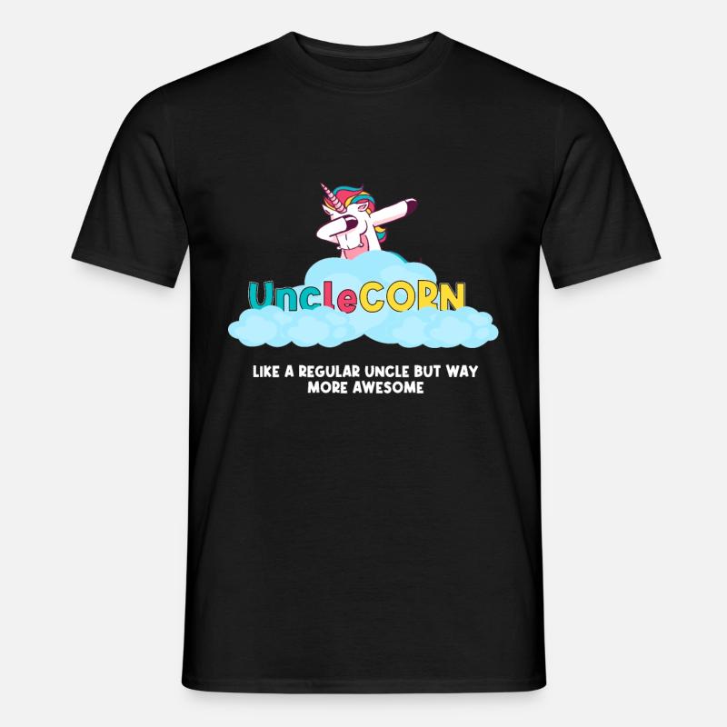 Unclecorn - Männer T-Shirt - Schwarz