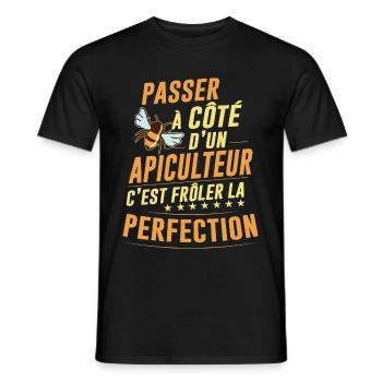 Apiculteur Parfait Idée Cadeau Abeille Homme - T-shirt homme - noir - Devant - AI Model Male 178 light (178cm)
