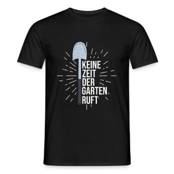 Keine Zeit Der Garten Ruft - Landschaftsgärtner - Männer T-Shirt - Schwarz - Vorne - AI Model Male 178 light (178cm)
