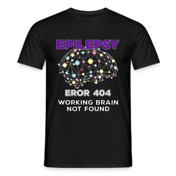 lustiger epilepsie witz - Männer T-Shirt - Schwarz - Vorne - AI Model Male 178 light (178cm)