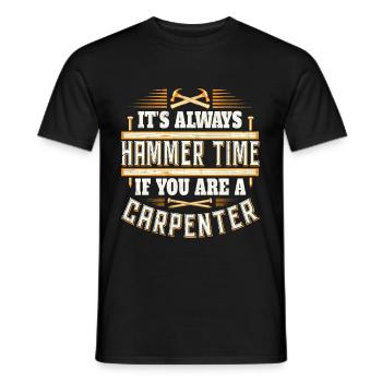 Charpentier - Charpentier - T-shirt homme - noir - Devant - AI Model Male 178 light (178cm)