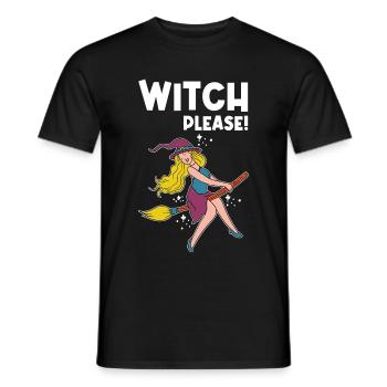 Walpurgis Night Girl Witch Bher Gift Idea - Men's T-Shirt - black - Front - AI Model Male 178 light (178cm)
