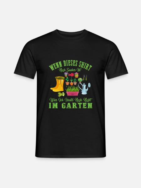 Garten Gartenarbeit - Männer T-Shirt - Schwarz