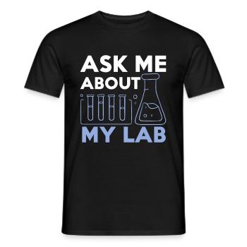 Chimie chimiste Laboratoire de chimie chimiste - T-shirt homme - noir - Devant - AI Model Male 178 light (178cm)