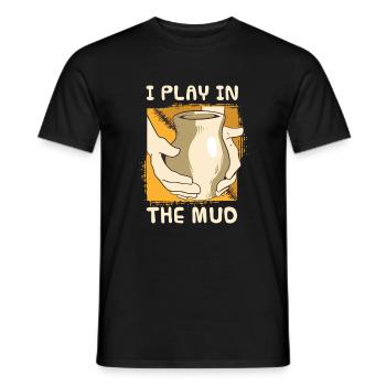 make pottery - Men's T-Shirt - black - Front - AI Model Male 178 light (178cm)