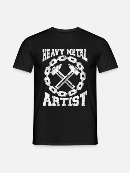 Blacksmith locksmith metalworker iron - Men's T-Shirt - black