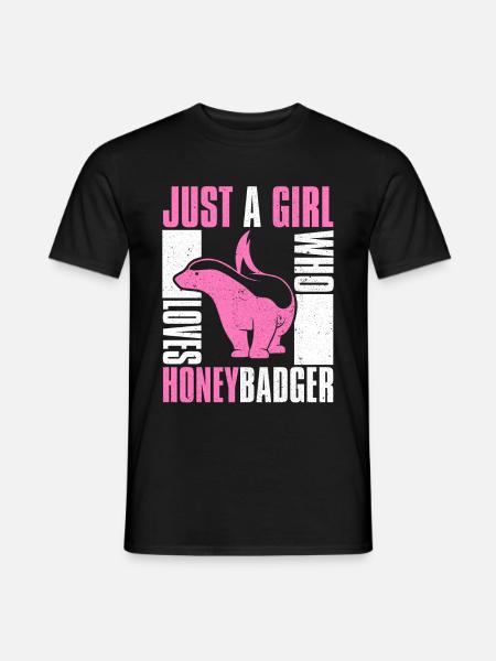 honey badger - Men's T-Shirt - black