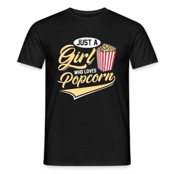 Pop corn - T-shirt homme - noir - Devant - AI Model Male 178 light (178cm)