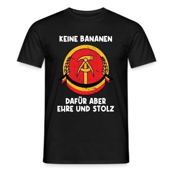 Ostdeutschland Sprüche DDR Kult Geschenkidee - Männer T-Shirt - Schwarz - Vorne - AI Model Male 178 light (178cm)