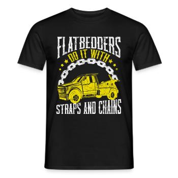 Abschleppwagen Abschleppdienst Abschlepper - Männer T-Shirt - Schwarz - Vorne - AI Model Male 178 light (178cm)