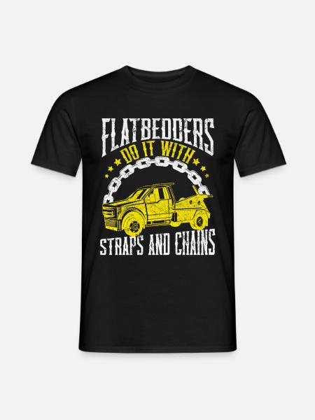 Abschleppwagen Abschleppdienst Abschlepper - Männer T-Shirt - Schwarz