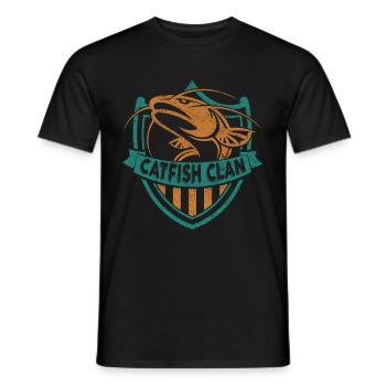 Wels - Männer T-Shirt - Schwarz - Vorne - AI Model Male 178 light (178cm)