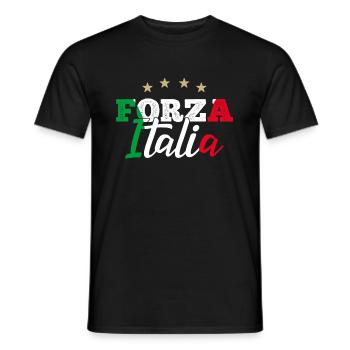 Forza Italia Cadeau Supporter Italiens Football - T-shirt homme - noir - Devant - AI Model Male 178 light (178cm)