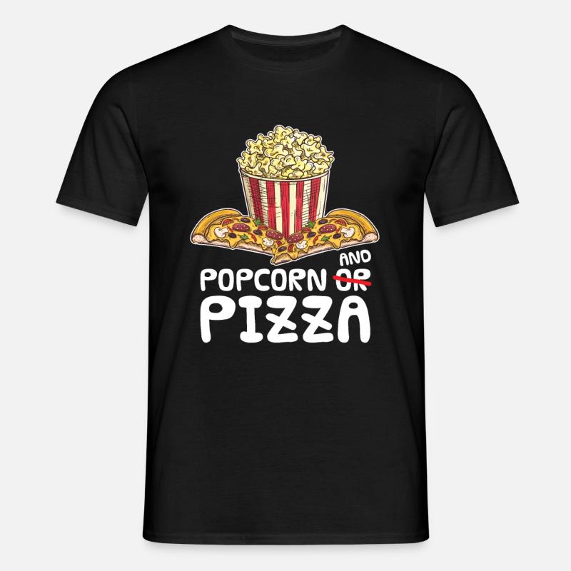 Popcorn - T-skjorte for menn - svart