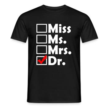 Médecin médecin spécialiste médecin - T-shirt homme - noir - Devant - AI Model Male 178 light (178cm)