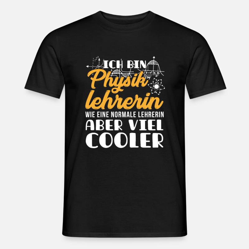 Physiklehrer Physik Lehrer - Männer T-Shirt - Schwarz