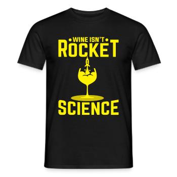 Wine Rocket Science - Männer T-Shirt - Schwarz - Vorne - AI Model Male 178 light (178cm)
