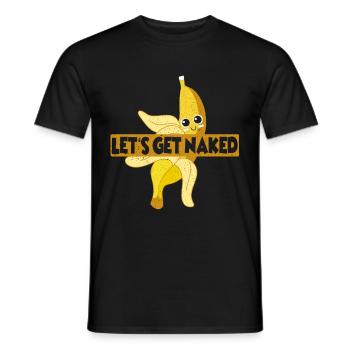 banana - Men's T-Shirt - black - Front - AI Model Male 178 light (178cm)