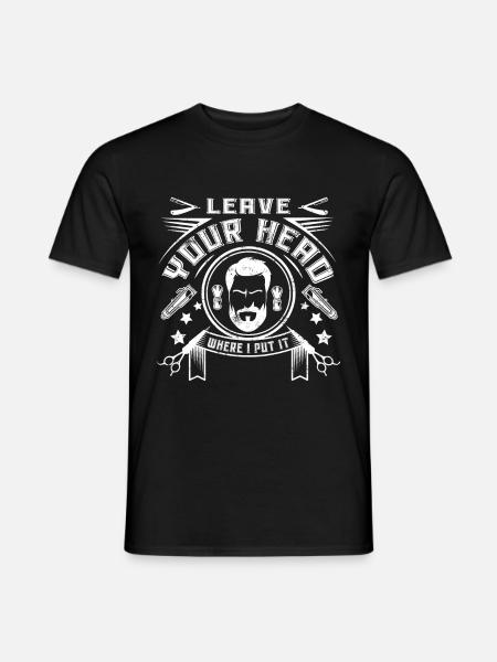 Barber Barbier Frisör Herrenfriseur Barbershop - Männer T-Shirt - Schwarz