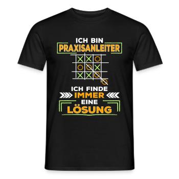 Praxisanleiter lustiger Spruch - Männer T-Shirt - Schwarz - Vorne - AI Model Male 178 light (178cm)