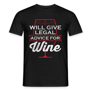 Lawyer Lawyer Lawyer Lawyer - Men's T-Shirt - black - Front - AI Model Male 178 light (178cm)