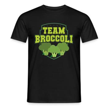 Brokkoli Gemüse Vegan Vegetarisch - Männer T-Shirt - Schwarz - Vorne - AI Model Male 178 light (178cm)