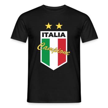 Italy Campione Football Jersey Gift - Men's T-Shirt - black - Front - AI Model Male 178 light (178cm)
