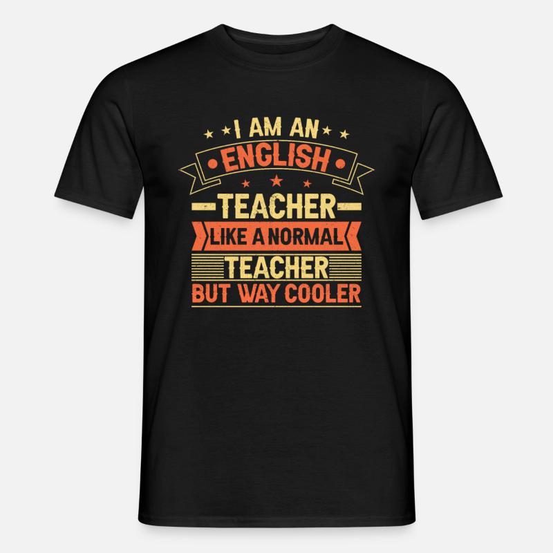 Englisch Lehrer - Männer T-Shirt - Schwarz