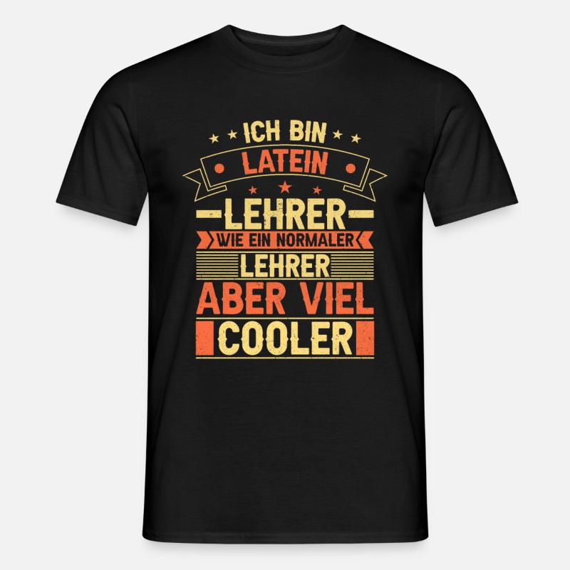 Latein Lehrer - Männer T-Shirt - Schwarz