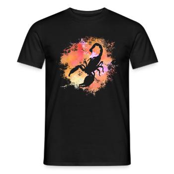 Scorpion Signe astrologique Horoscope Astrologie - T-shirt homme - noir - Devant - AI Model Male 178 light (178cm)