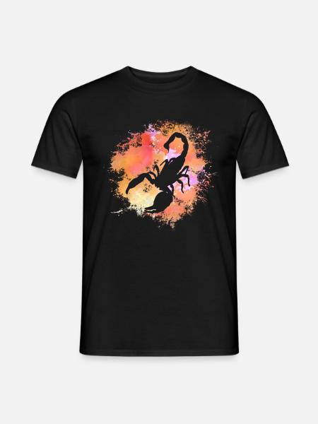 Skorpion Sternzeichen Horoskop Astrologie - Männer T-Shirt - Schwarz
