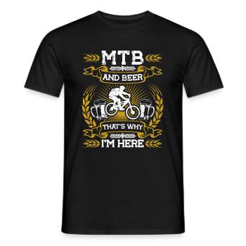 VTT VTT - T-shirt homme - noir - Devant - AI Model Male 178 light (178cm)