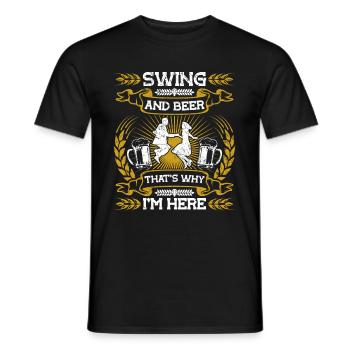 Tanzen Tänzer Tanz - Männer T-Shirt - Schwarz - Vorne - AI Model Male 178 light (178cm)