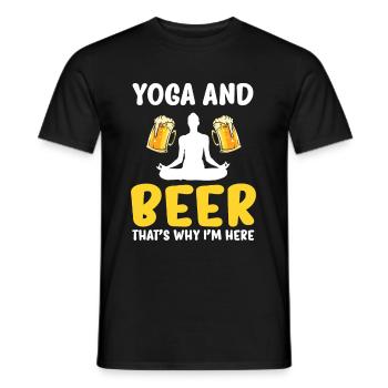 Yoga Yogi - Men's T-Shirt - black - Front - AI Model Male 178 light (178cm)
