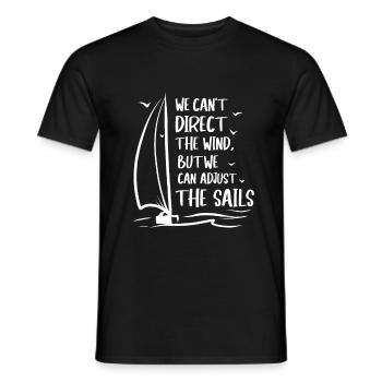 Seglen Segelboot Segler - Männer T-Shirt - Schwarz - Vorne - AI Model Male 178 light (178cm)