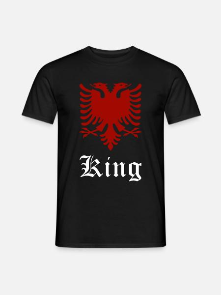 Albania Man Eagle Logo Gift - Men's T-Shirt - black