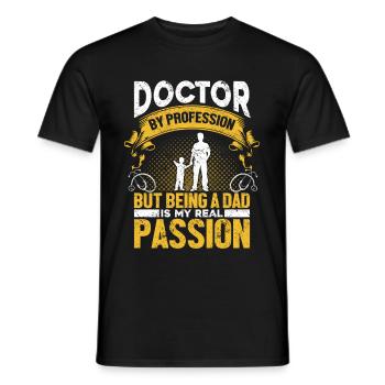 Médecin Médecin Médecin spécialiste Médecin - T-shirt homme - noir - Devant - AI Model Male 178 light (178cm)