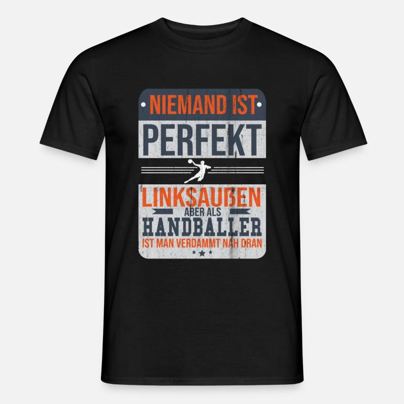 Handball - Männer T-Shirt - Schwarz