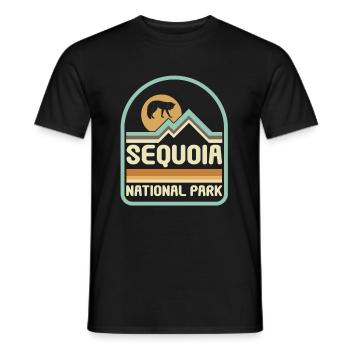 États-Unis États-Unis Parc national - T-shirt homme - noir - Devant - AI Model Male 178 light (178cm)