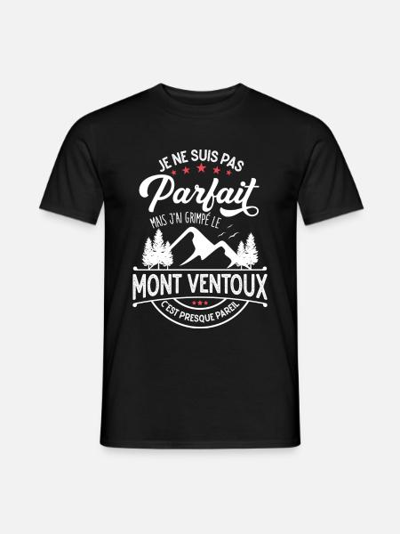 Ascencion Du Mont Ventoux Cadeau Cycliste Humour - T-shirt homme - noir