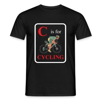 Road Bike Bicycle Road Cyclist Cycling Cyclist - Men's T-Shirt - black - Front - AI Model Male 178 light (178cm)
