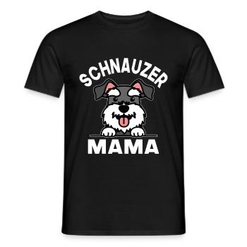 Schnauzer Mama - Männer T-Shirt - Schwarz - Vorne - AI Model Male 178 light (178cm)