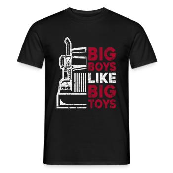 Chauffeur de camion Chauffeur de camion Chauffeur de camion Camionneur - T-shirt homme - noir - Devant - AI Model Male 178 light (178cm)