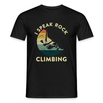 Escalade Alpinisme Grimpeurs - T-shirt homme - noir - Devant - AI Model Male 178 light (178cm)